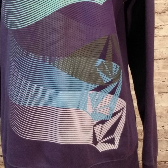 Volcom Purple Sweatshirt w/Graphic Design Size XL - Picture 5 of 6